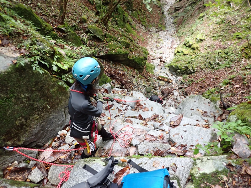 第9回最終の沢実践 マスキ嵐沢