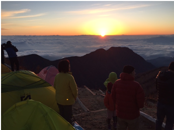 登山教室の様子